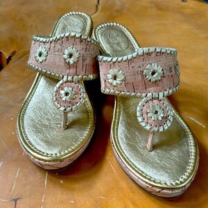 Jack Rogers cork wedges